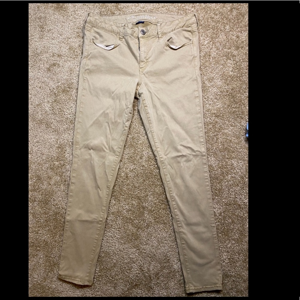 American eagle super stretch khakis